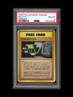 Pokemon PSA 8 NM-MINT Bill's PC 1998 Vending Series 3 Masaki Japanese Promo Card - Image 1