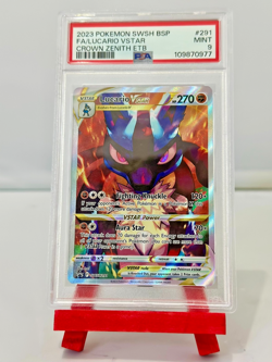 Pokemon TCG - Lucario VSTAR SWSH291 PSA 9 Black Star Promo - SWSH Crown Zenith - Image 1