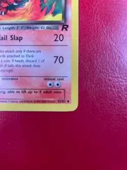 Dark Charmeleon 32/82 Team Rocket Regular First Edition Pokemon Card - Image 3
