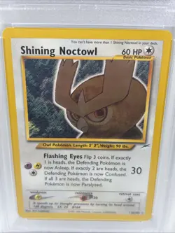2002 Pokemon Neo Destiny #110 Shining Noctowl PSA 9 - New Grade - Image 2