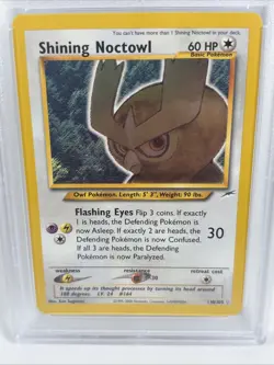 2002 Pokemon Neo Destiny #110 Shining Noctowl PSA 9 - New Grade - Image 3