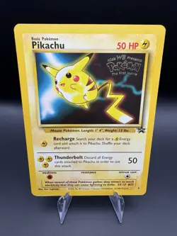 Pikachu #4 The First Movie Pokemon Black Star Promo Vintage WOTC - Image 1
