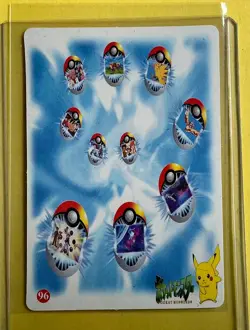 PIKACHU PokeBall Explosion Pokemon Pocket Monsters Vintage Vending Prism Sticker - Image 2