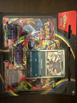 Factory Sealed Pokemon Mega Evolution Phantasmal Flames 3-Pack Blister - Weavile - Image 1