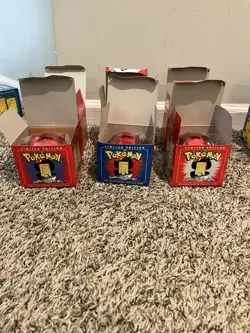 Sealed 1999 Pokemon Burger King Pokeball Set w/ 23k Gold Plated- 2 Full sets - Image 4