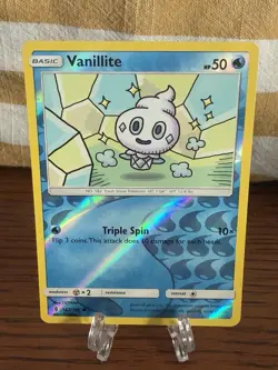 Vanillite 33/145 Rev Reverse Holo SM Guardians Rising Pokemon NM - Image 1