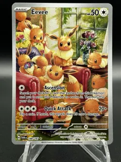 Pokemon TCG Eevee 188/167 Twilight Masquerade IR Holo M/NM - Image 2
