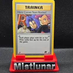 Here Comes Team Rocket! - 15/82 - Pokemon Team Rocket Unlimited Holo Rare LP - Image 2
