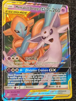 Carte Pokemon Mentali et Deoxys GX 72/236 Harmonie des Esprits SL Neuve FR - Image 1