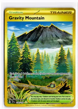 2024 TCG Pokemon #250 Gravity Mountain 250/191 Hyper Rare Holo Surging Sparks - Image 1