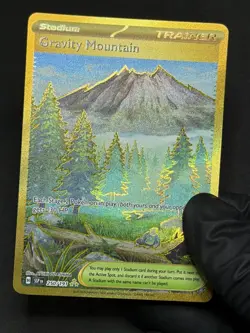 2024 TCG Pokemon #250 Gravity Mountain 250/191 Hyper Rare Holo Surging Sparks - Image 2