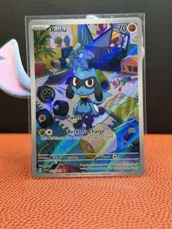 Riolu 215/198 SV01: Scarlet & Violet Pokemon Base Set Holo Near Mint - Image 1