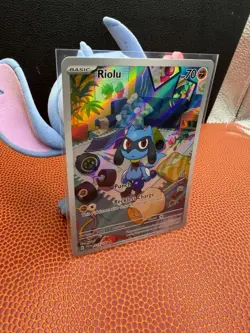 Riolu 215/198 SV01: Scarlet & Violet Pokemon Base Set Holo Near Mint - Image 3