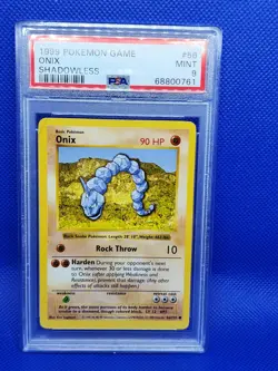 Pokemon Base Shadowless Onix PSA 9 Mint - Image 1
