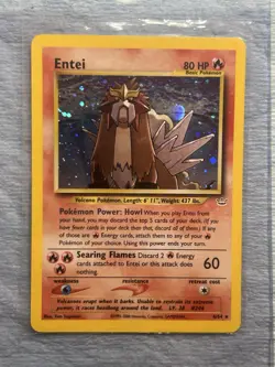 2000 Pokemon Neo Revelation Unlimited Entei Holo Rare #6 /64 MP/LP - Image 1