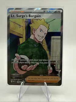 Pokemon Lt. Surge's Bargain Illustration Rare 170/132 Mega Evolution - Image 1