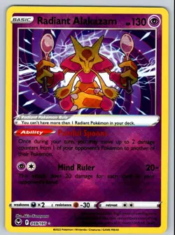 2022 Silver Tempest Radiant Alakazam4 Radiant Rare #59 - Image 1