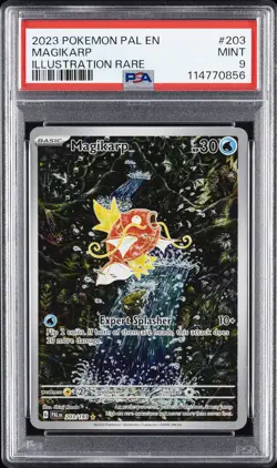 2023 POKEMON PAL EN-PALDEA EVOLVED ILLUSTRATION RARE #203 MAGIKARP PSA 9 - Image 1