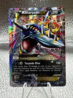 Pokemon TCG M Sharpedo EX XY200 Black Star Promo Holo MINT - Image 1