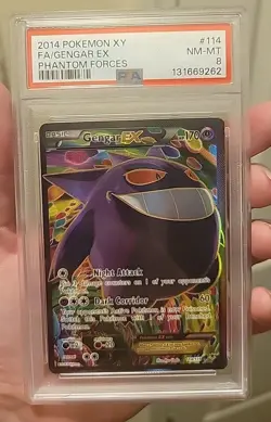 1311669262 Gengar EX 2014 Pokemon XY #114 PSA 8 Phantom Forces PSA 8 - Image 1