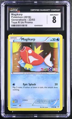 Magikarp Toys R Us Promo CGC 8 22/83 Pokemon Generations 2016 - Image 1