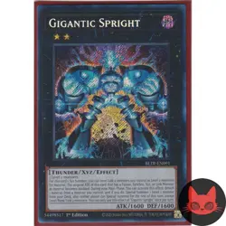 Yugioh Gigantic Spright BLTR-EN091 Secret Rare 1st Edition NM - Image 1