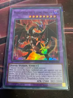 ☆ Masquerade The Blazing Dragon - Super Rare 1st Edition MP22-EN208 YuGiOh ☆ - Image 1