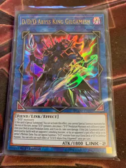 D/D/D Abyss King Gilgamesh DUOV EN004 Ultra Rare 1st Edition Yugioh - Image 1