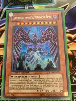 Earthbound Immortal Wiraqocha Rasca CT06-EN004 Secret Rare Played Limited Editio - Image 1