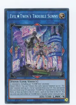 EVIL TWIN'S TROUBLE SUNNY STAR MP22-EN216 PRISMATIC SECRET RARE Yugioh - Image 1
