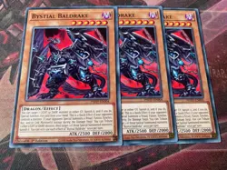 3 x PHHY-EN004 Bystial Baldrake Common 1st Edition YuGiOh - Image 1