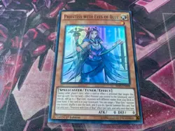 YUGIOH PRIESTESS WITH EYES OF BLUE SHVI-EN098 1st EDITION SUPER RARE - Image 1