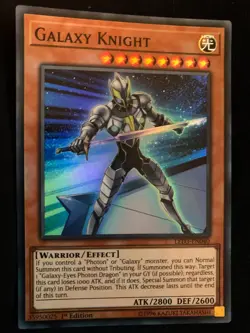 Galaxy Knight LED3 EN040 Super Rare 1st Edition Yugioh - Image 1