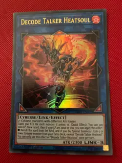 Yugioh Decode Talker Heatsoul GFP2-EN005 1st Edition Ultra Rare - Image 1