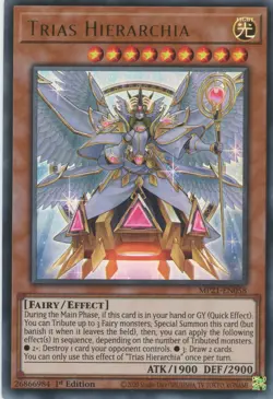 MP21-EN058 Trias Hierarchia | 1st Edition | Ultra Rare YuGiOh Card TCG - Image 1