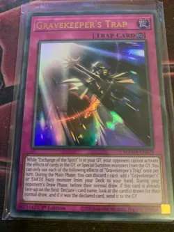 Gravekeeper's Trap Yu-Gi-Oh! MAMA-EN029 1st Ultra Rare - Image 1