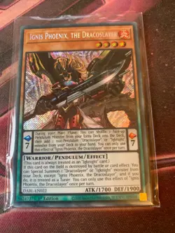 Yu-Gi-Oh! TCG Ignis Phoenix, the Dracoslayer Darkwing Blast DABL-EN022 1st - Image 1