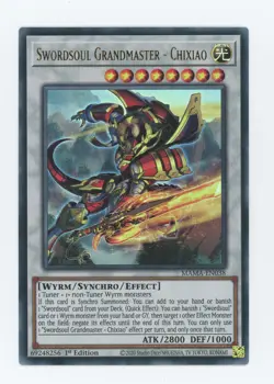 Swordsoul Grandmaster - Chixiao MAMA-EN038 Ultra Rare 1st Edition YuGiOh Card - Image 1