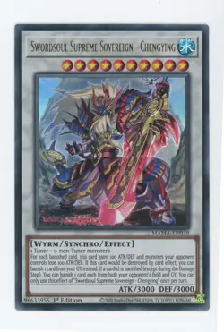 YUGIOH Ultra Rare Swordsoul Supreme Sovereign - Chengying MAMA-EN039 1st Edition - Image 1