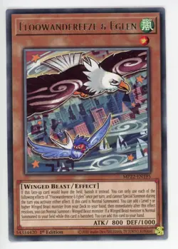 MP22-EN195 Floowandereeze & Eglen Rare 1st Edition YuGiOh - Image 1