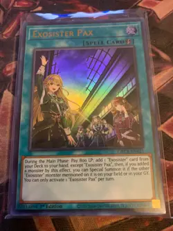 Yu-Gi-Oh! TCG Exosister Pax The Grand Creators GRCR-EN021 1st Edition Ultra Rare - Image 1