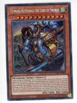 Tsumuha-Kutsunagi the Lord of Swords Secret Rare - CYAC-EN024 Secret YuGiOh - Image 1