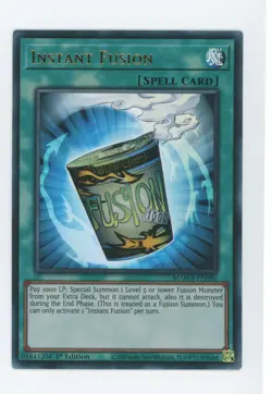Yugioh MAMA-EN080 Instant Fusion Ultra Rare 1st Ed NM/LP - Image 1