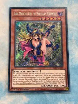 YUGIOH DARK MAGICIAN GIRL THE MAGICIAN'S APPRENTICE SECRET RARE NM ALIN-EN004 - Image 1
