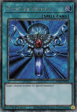Yugioh Monster Reborn RA03-EN052 - Platinum Secret Rare - Image 1
