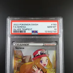 PSA 10 Serena 193/195 Pokemon Silver Tempest Trainer Graded Card - Image 2