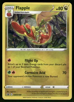 Flapple Holo SWSH189 SWSH: Sword & Shield Promo Cards Pokemon - Image 1