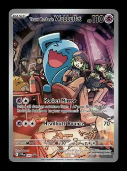 Pokemon Team Rocket's Wobbuffet Promo SV: Scarlet & Violet Promo Cards 203 NM - Image 1