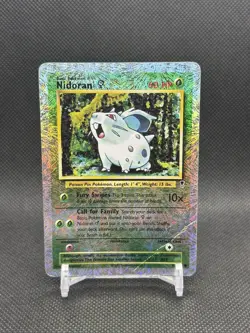 Pokemon Nidoran M 83/110 Reverse Holo Legendary Collection Card HP/DMG Played - Image 1