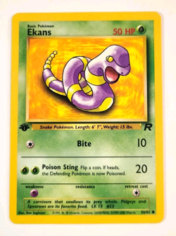 Ekans - 56/82 - Team Rocket - First Edition - Vintage WotC Era Pokemon Card - Image 1